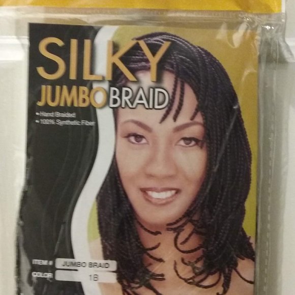 Magic Collection Silky Jumbo Braid, 100% Synthetic Fiber, Color: 1B, NEW - Picture 2 of 11